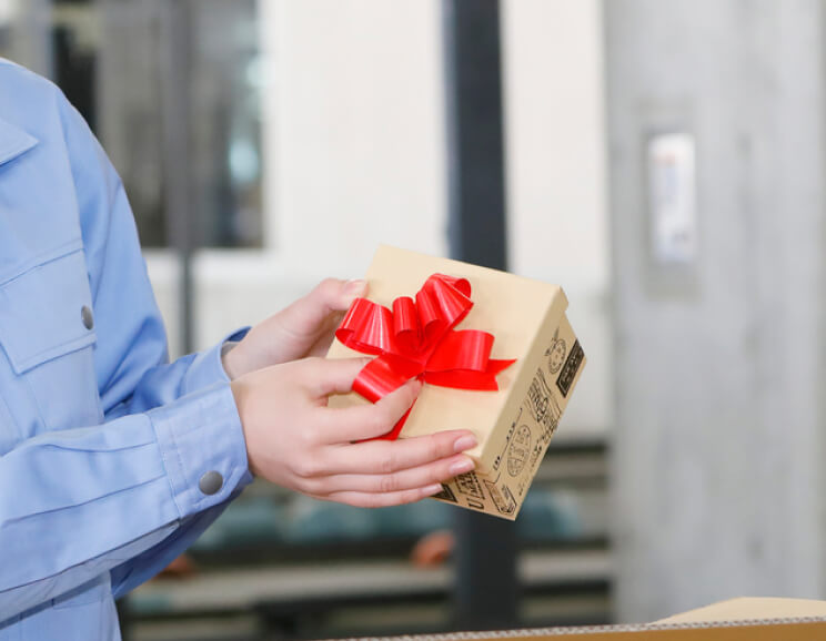 自社独自のラッピング対応